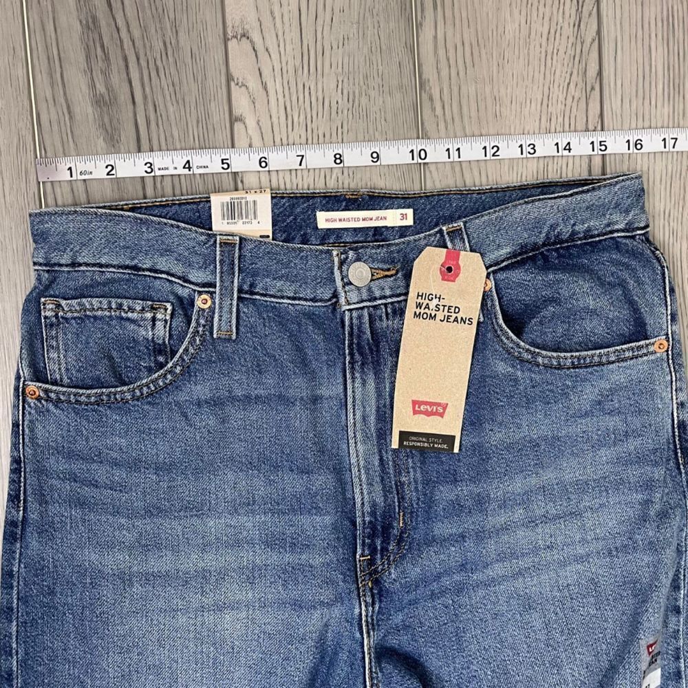 Levi's Womens Size 31 High Waist Mom Cotton Denim NEW Jeans Vintage Casual Retro - Picture 10 of 13